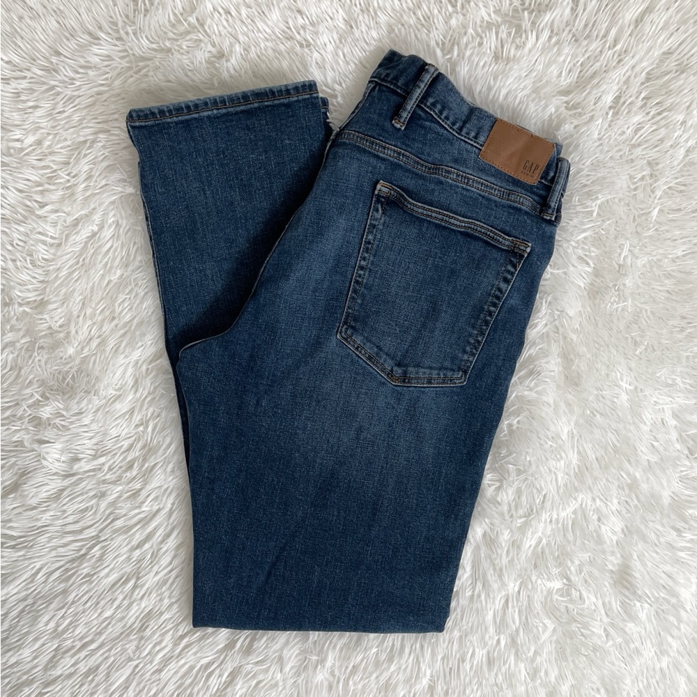 GAP Men's Dark Blue Slim Straight Jeans Size 36 x 32